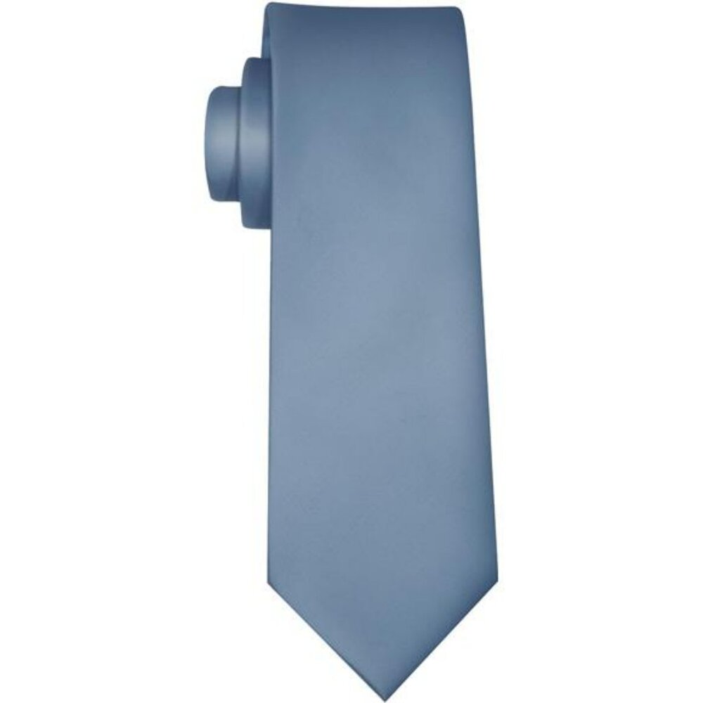 Mens Solid Satin Necktie Classic 3.15 Inch Tie For Wedding Business Formal Suit